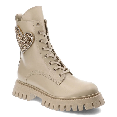 Botki CHEBELLO - 4511_-469-PSK-S345 Beżowy