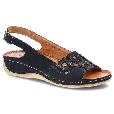 Sandały POLLONUS - 5-1162-022 Granat Samuel+Puma