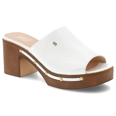 Klapki SIMEN - 6844A Biały
