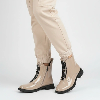 Botki S.BARSKI - MR52-108 Beige