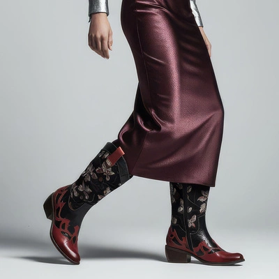 Kozaki LAURA VITA - Ercwinao 19 SL1505-A9A Rouge