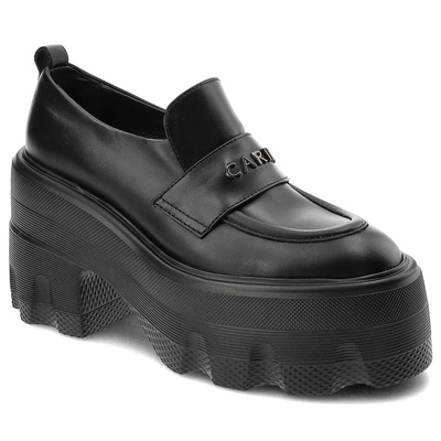 Halbschuhe CARINII - B9927 Schwarze