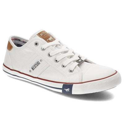 Trampki MUSTANG - 4058-310-1 Białe 40A050