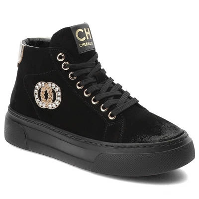 Sneakersy CHEBELLO - 4282_-034-484-PSK-S258 Czarny