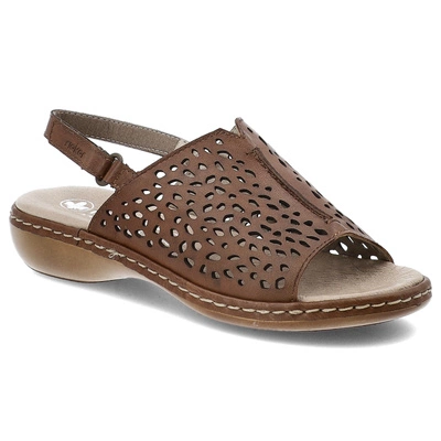 Sandały RIEKER - 65985-25 Brown