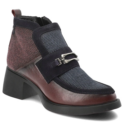 Botki MACIEJKA - 06747-23/00-8 Bordowo-Granatowy