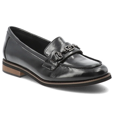 Mokasyny CAMBELL - 25-19300BK Czarny