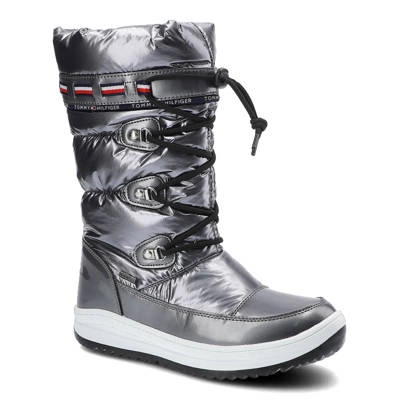 Schneeschuhe TOMMY HILFIGER - T3A6-32035-1240918 Dark Silver 918