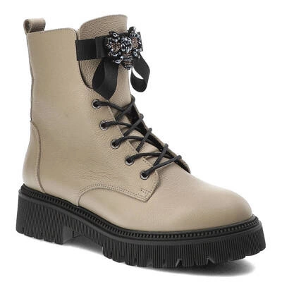 Botki KARINO - 4914/022-F Beż/Lico