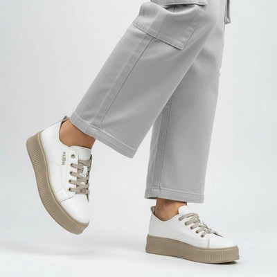 Sneakersy FILIPPO - DP6122/26 WH BE Biały/Beżowy