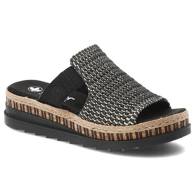 Klapki RIEKER - V7953-00 Black Combination