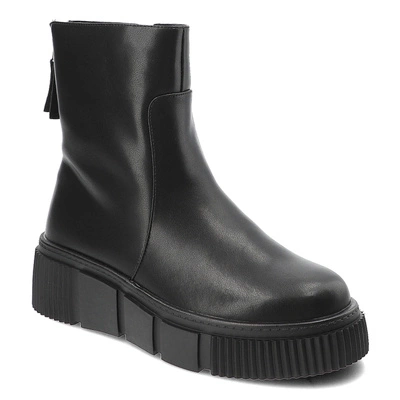 Botki CAMBELL - 24-58307BK Czarny