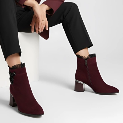 Botki S.BARSKI - MR52-127 Wine