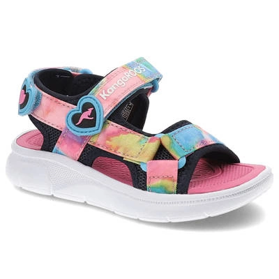 Sandały KANGAROOS - 18872 000 4294 K-ES Sissy Dk Navy/Fandango Pink