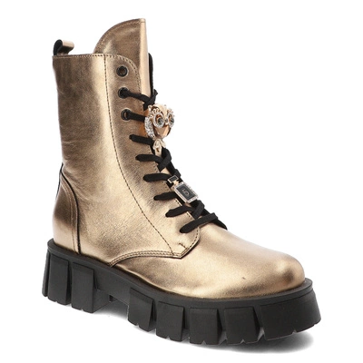 Botki CHEBELLO - 4247_-487-000-MIC-S217 Złoty