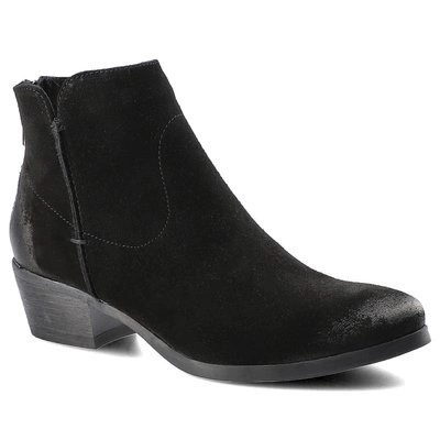 Botki CARINII - B5120_-H20-000-000-D56 Czarny