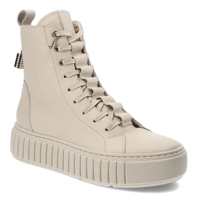 Botki CHEBELLO - 4566_-157-000-MIC-S357 Beżowy