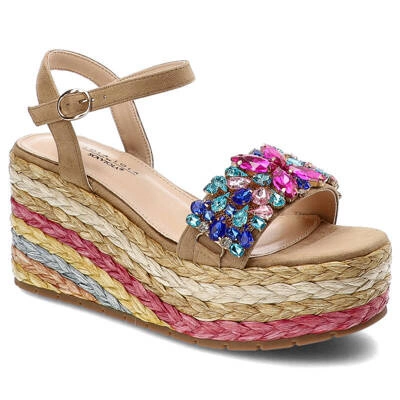 Sandały SCA'VIOLA - S-249 Beige