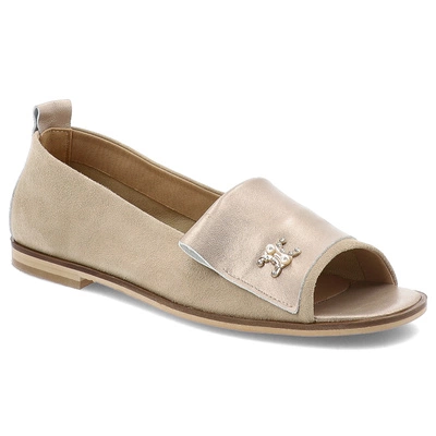 Sandały ARMODO - 1865 Beż Zamsz+60