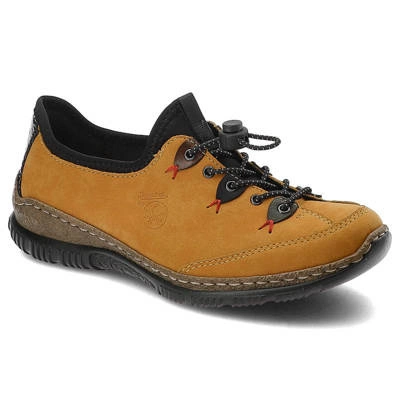 Halbschuhe RIEKER - N3271-68 Yellow Combination