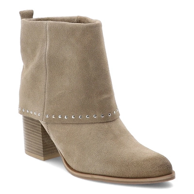 Botki KARINO - 5560/001-P Beż/Welur