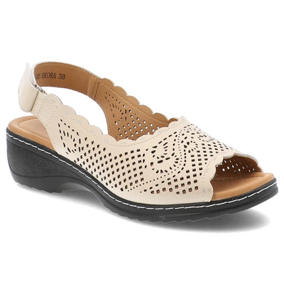 Sandały VINCEZA - 66738 BE Beżowy