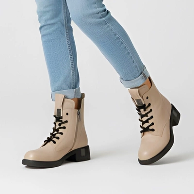 Botki VINCEZA - 66818 BE Beżowy