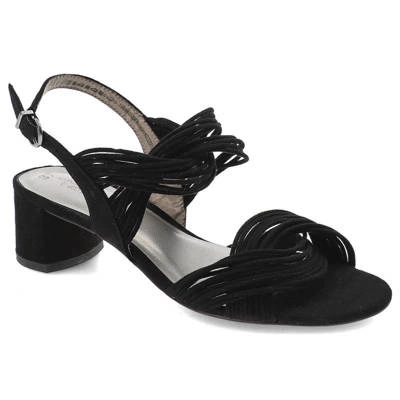 Sandály TAMARIS - 1-28204-22 004 Black Suede