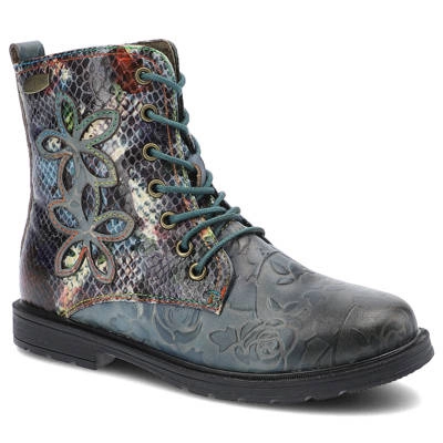 Kozaki LAURA VITA - Isciao 21 SL171-T-1 Bleu