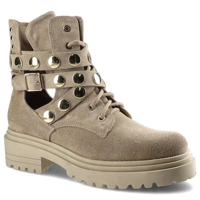 Botki CARINII - B7004_-O17-000-000-E23 Beż