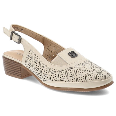 Sandały VINCEZA - 66753 BE Beżowy