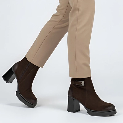 Botki ARMODO - 60569 W.Czekolada+Cn