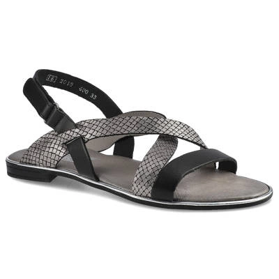 Sandalen LEMAR - 40033 Bf.Biały/Moro Metal Srebro