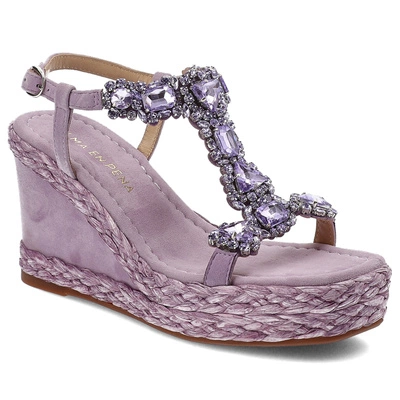 Sandały ALMA EN PENA - V240984 Suede Lilac