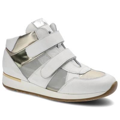 Sneakersy KARINO - 1652/143-P Biały/Złoty
