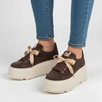 Sneakersy KARINO - 5829/015-P Mokka/Welur