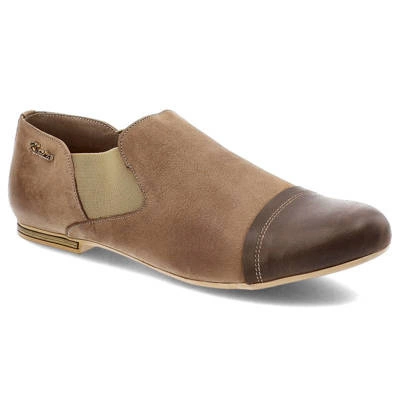 Półbuty KARINO - 0961/008-P Jasny Brązowy/Ciemny Brązowy