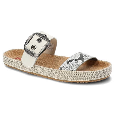 Klapki BIG STAR - JJ274728 Biały Wąż