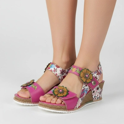 Sandały LAURA VITA - Bonito 38 AS313-38 Fushia