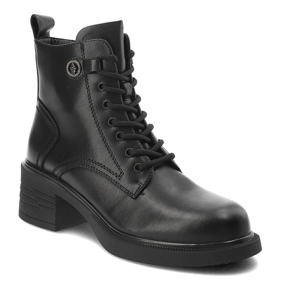 Stiefeletten VINCEZA - 91107 Czarny Lico Skóra