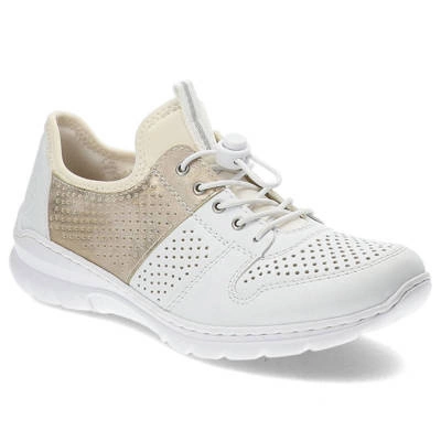 Halbschuhe RIEKER - L3254-80 White Combination