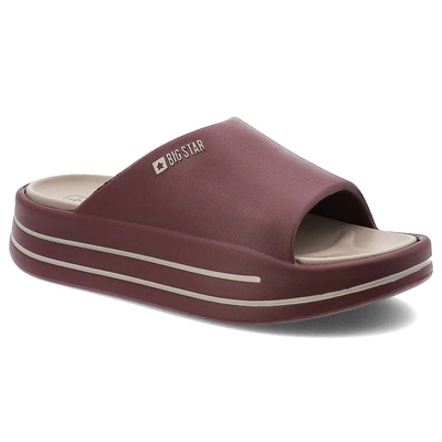 Klapki BIG STAR - SS274425 Burgund