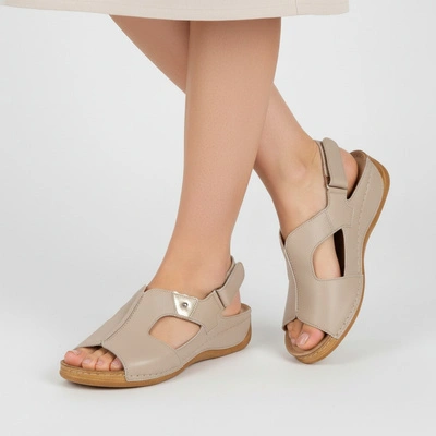 Sandały ARMODO - 5-0774-087 Vanilia Verona/Złoto