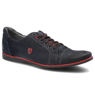 Halbschuhe AVANTI - 247 51 Dunkelblau/Rot