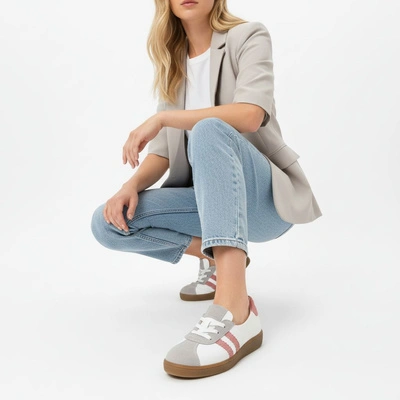 Trampki ARMODO - n1341-139/444/1236 Szary/Biały