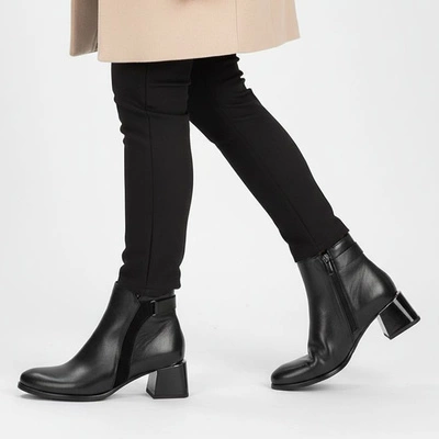 Botki ARMODO - 60563 S.Czarny+W