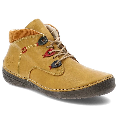 Botki RIEKER - 52544-68 Yellow