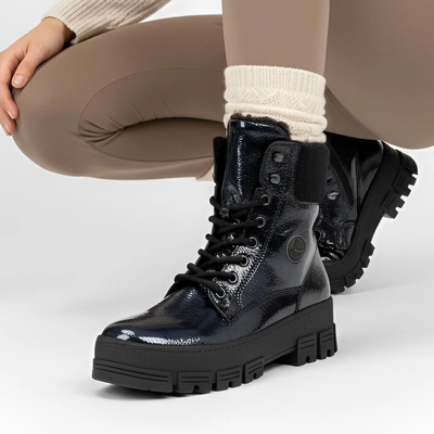 Botki RIEKER - Y0220-14 Blue