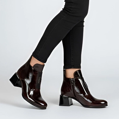 Botki ARMODO - 60560 Naplak Brąz+W