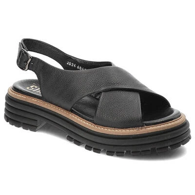 Sandały SIMEN - 6861A Floter Czarny
